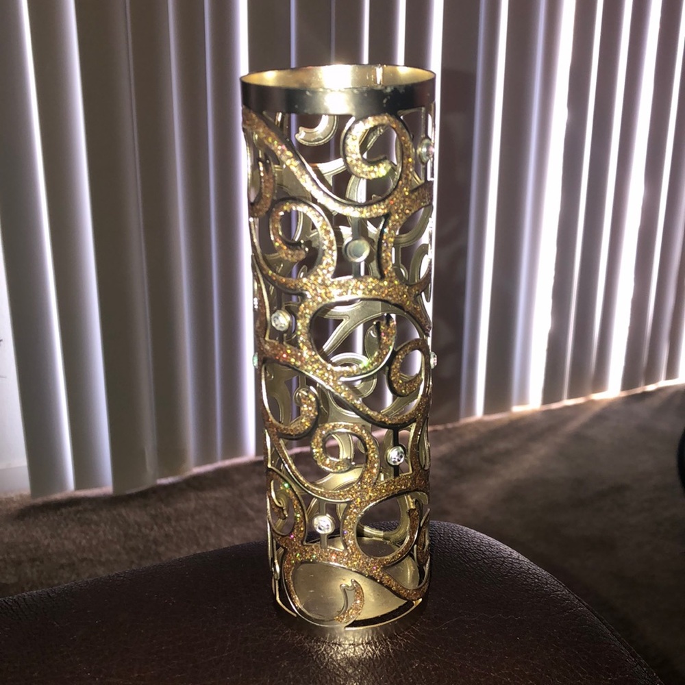 Gold Glitter Bath and Body Works Body Mist Holder